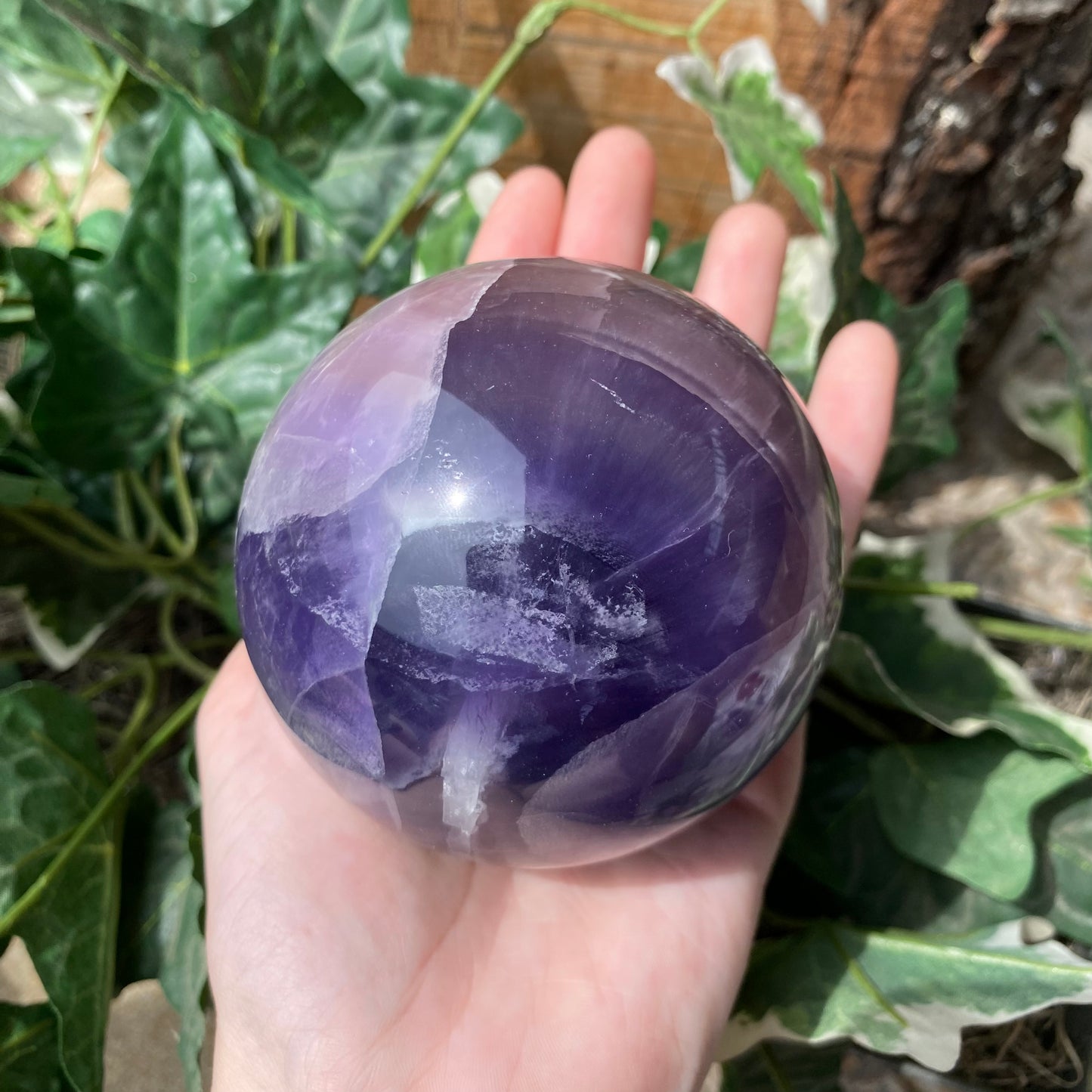 Fluorite Sphere (Purple) - Funky Stuff