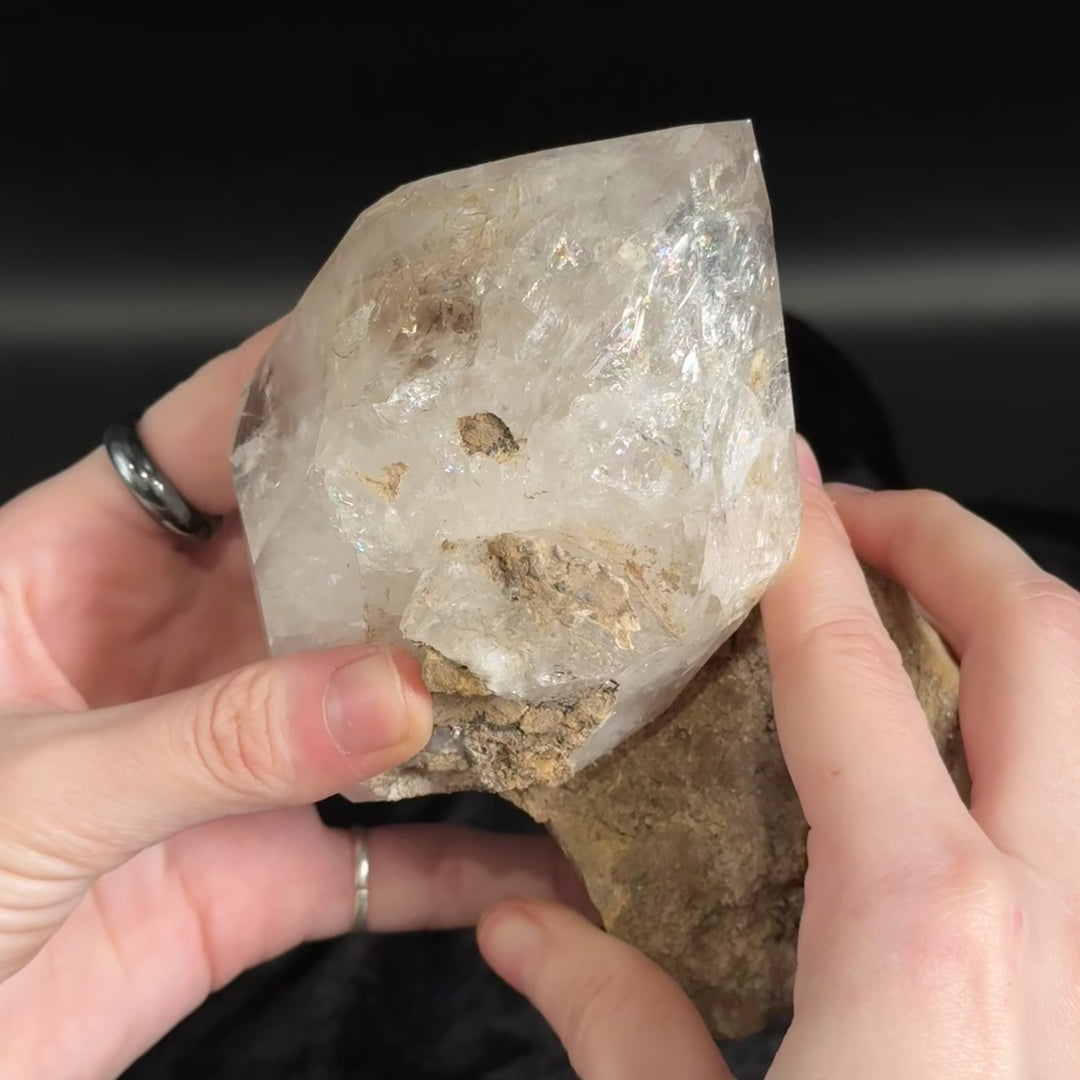 Herkimer Diamond on Matrix