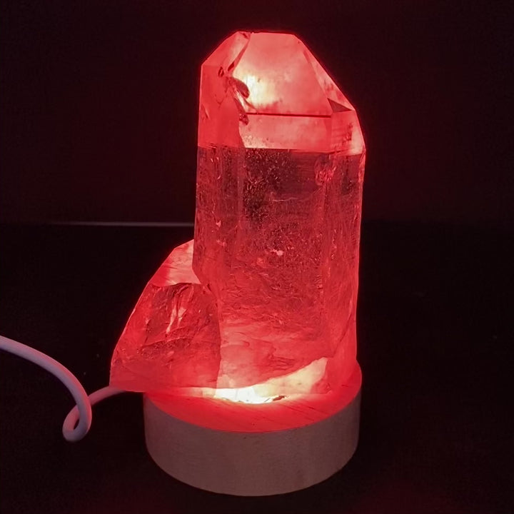 LED Rainbow Wood Base (2.35 in)