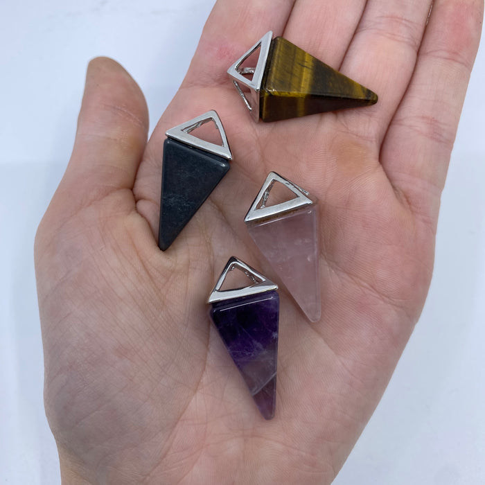 Crystal Pyramid Pendants - Funky Stuff