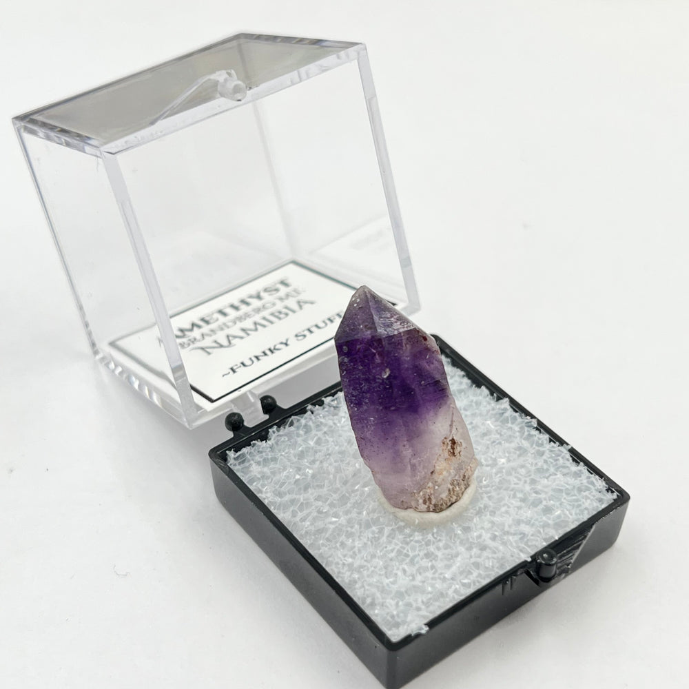 Brandberg Amethyst (Thumbnail Case Specimen) - Funky Stuff