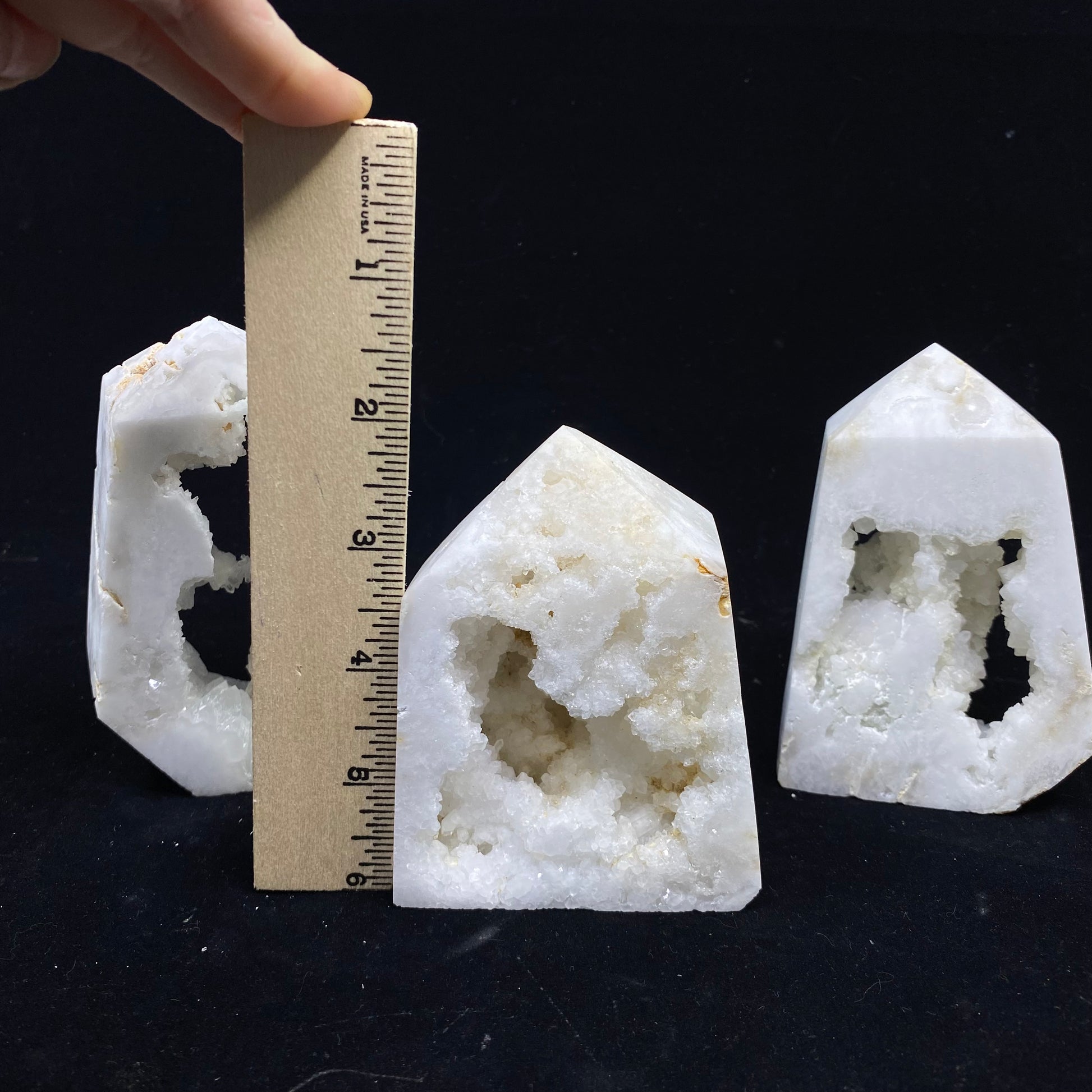 White Agate Druzy Tower - Funky Stuff
