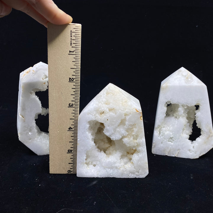White Agate Druzy Tower - Funky Stuff