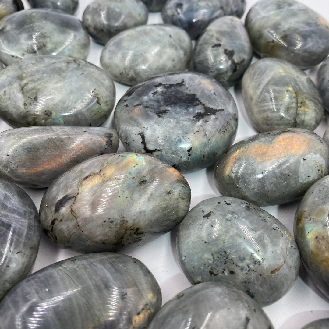 Grey Labradorite Palmstone - Funky Stuff