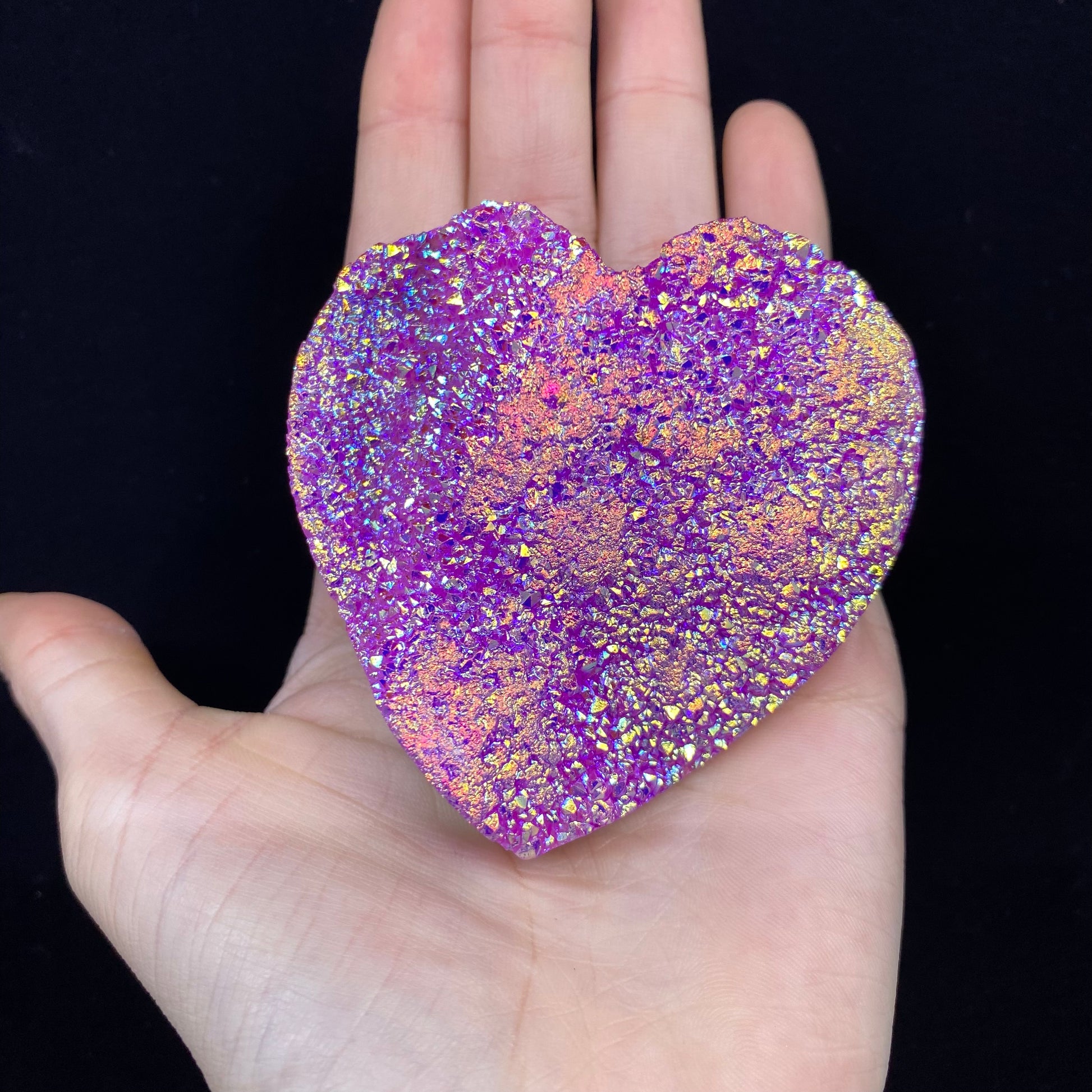 Aura Quartz Heart (Pink) - Funky Stuff