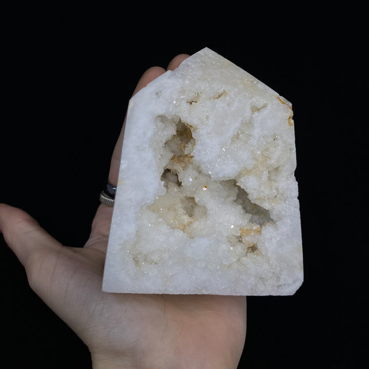 White Agate Druzy Tower - Funky Stuff