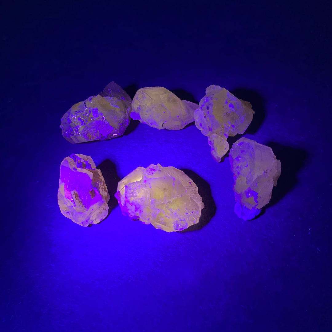 Cerussite (Thumbnail Case Specimen) UV Reactive - Funky Stuff