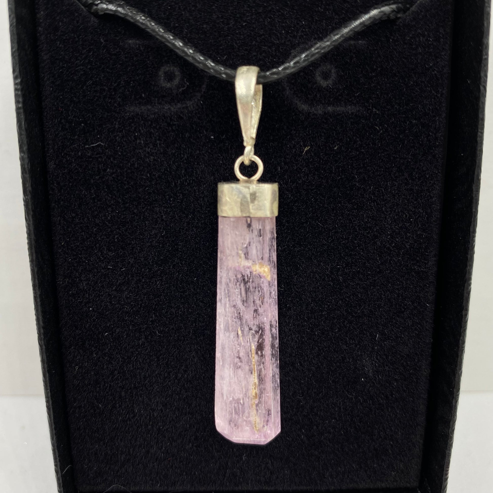 Kunzite Sterling Silver Pendant - Funky Stuff