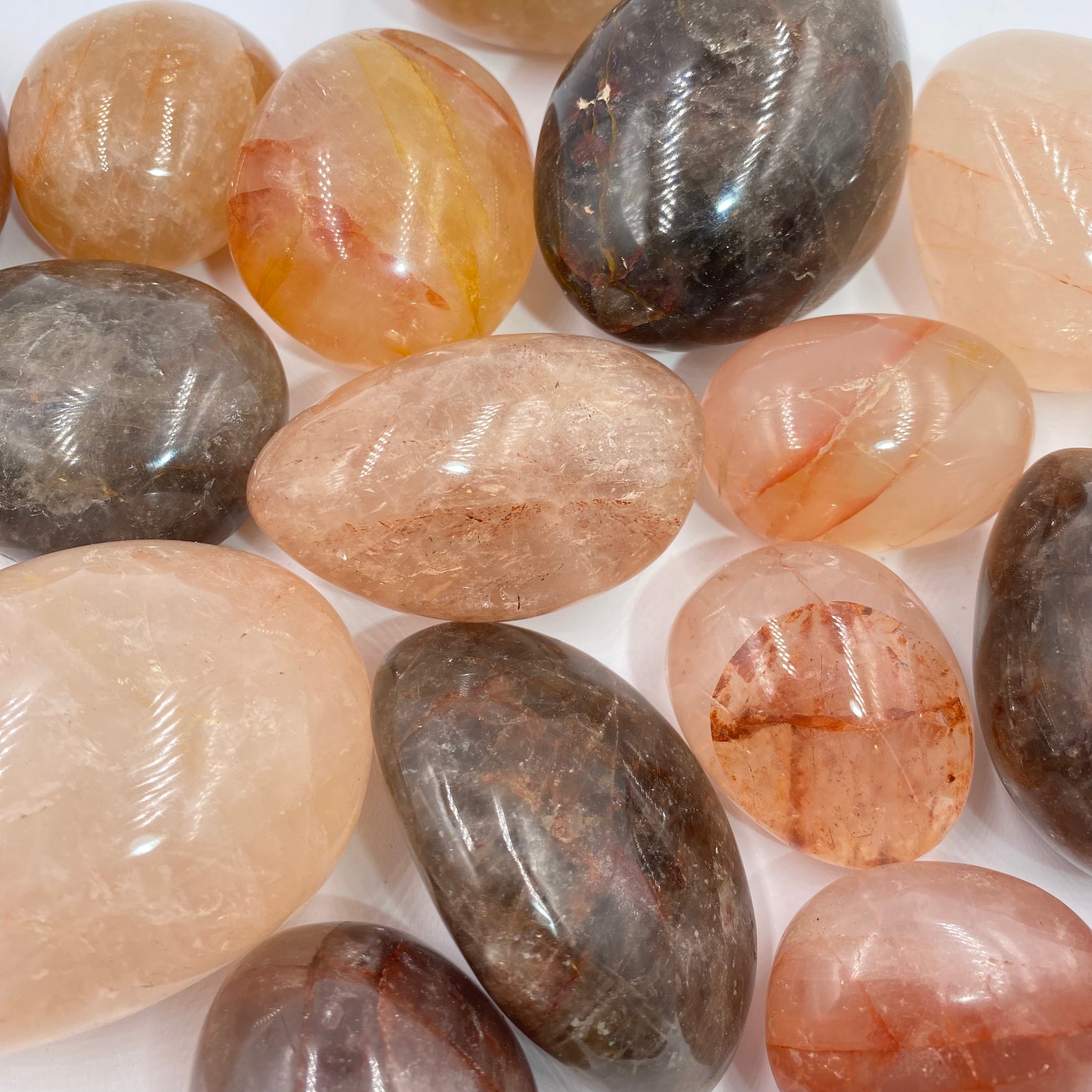 Hematoid Quartz Palmstone - Funky Stuff