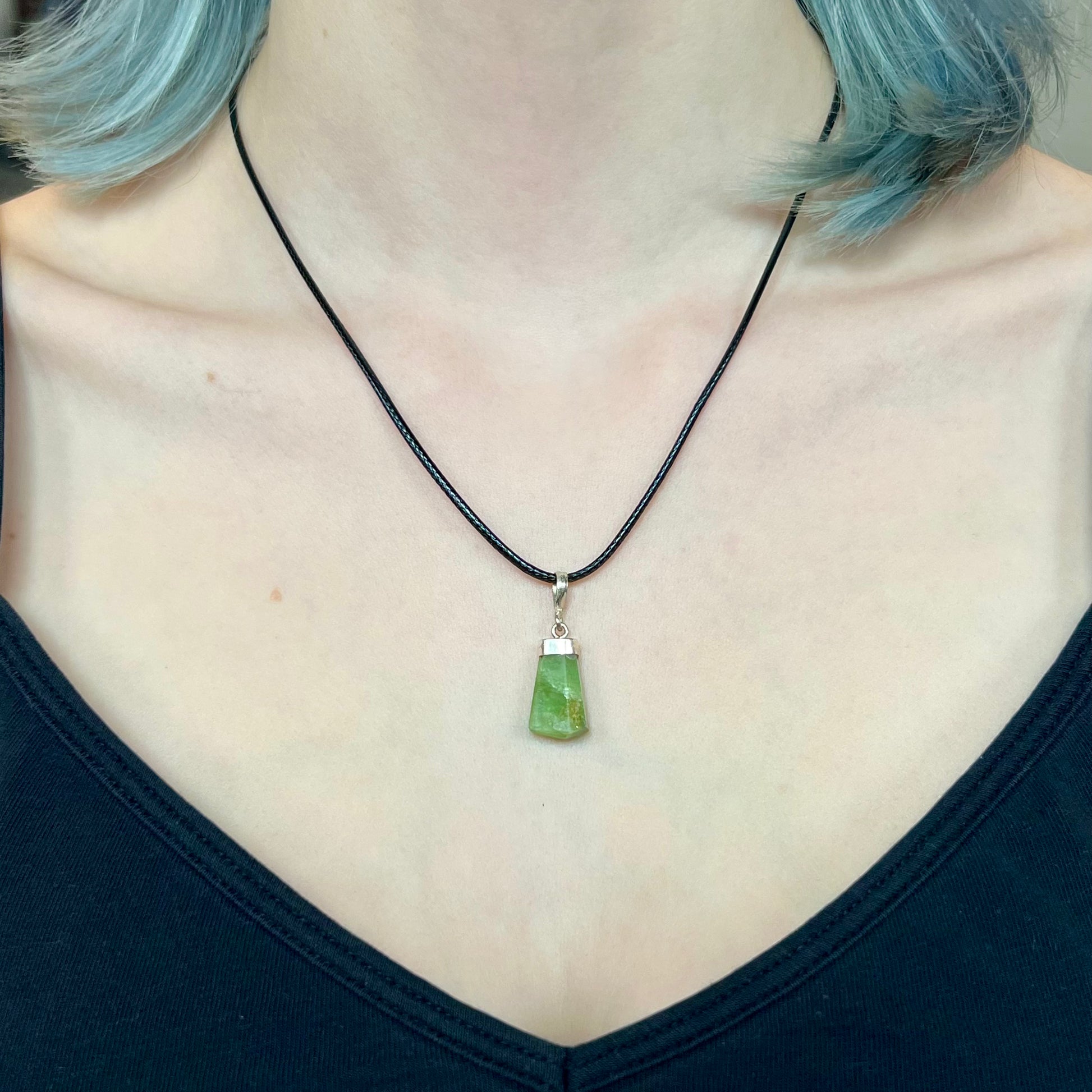 Peridot Sterling Silver Pendant - Funky Stuff