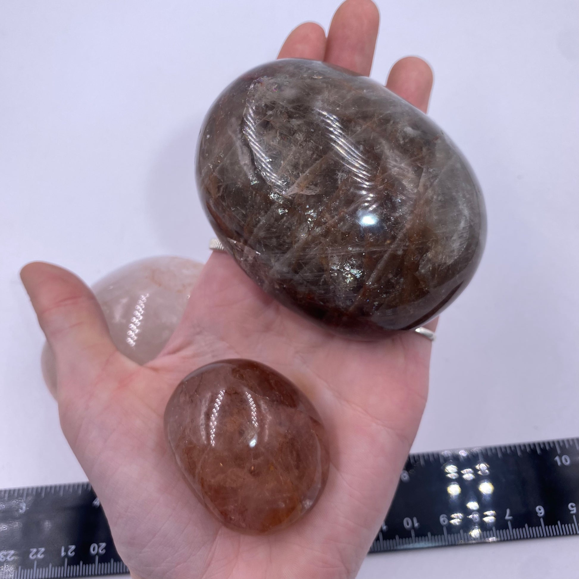 Hematoid Quartz Palmstone - Funky Stuff